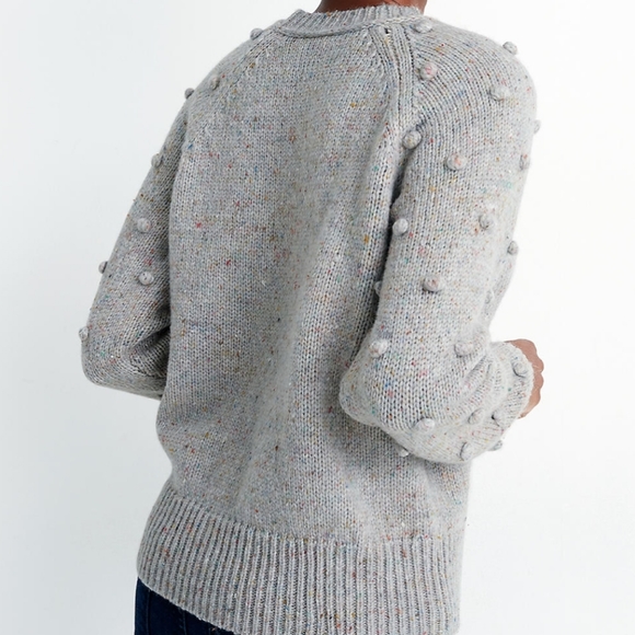 NWT MADEWELL POM SLEEVES PULLOVER - Picture 4 of 6